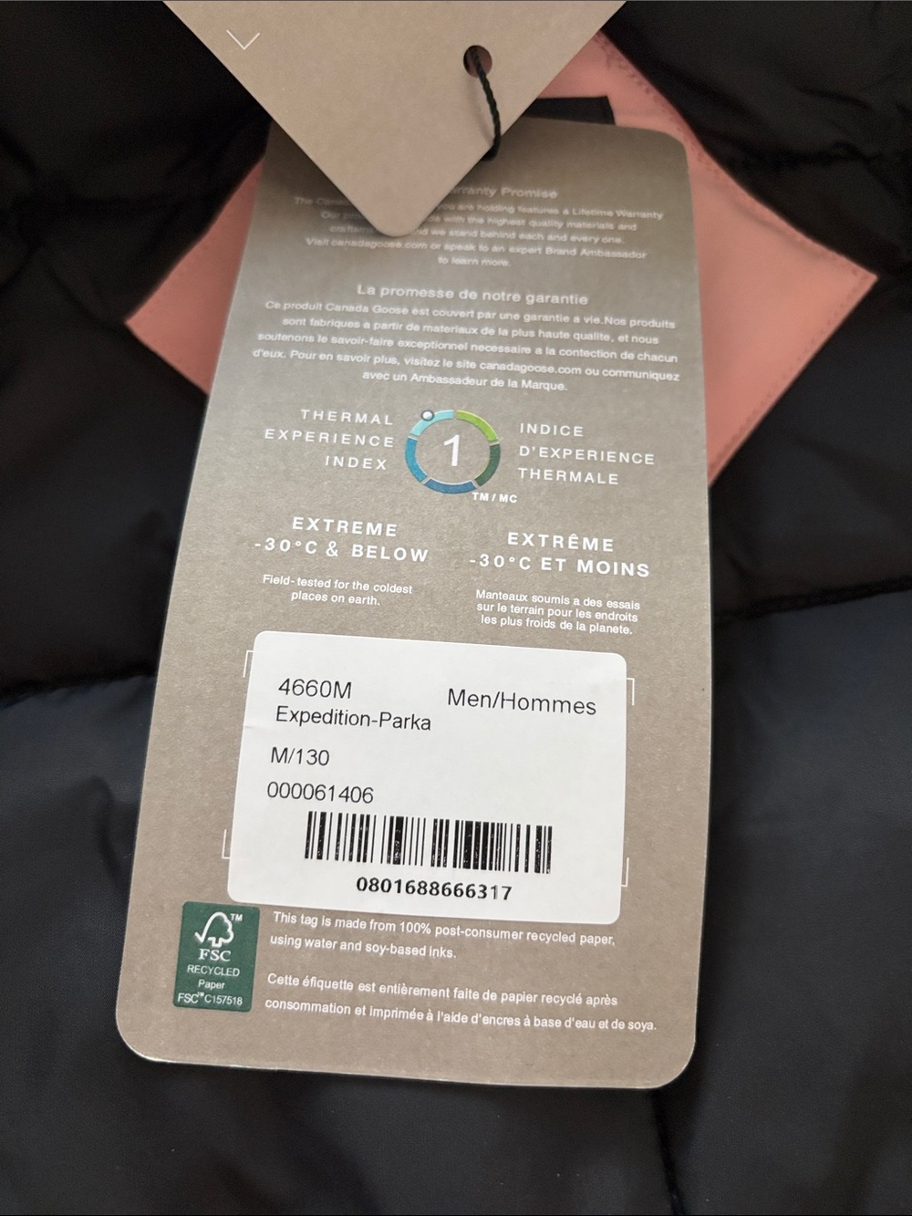 Canada Goose Kids Blush Pink Hooded Puffer Jacket with Fur Trim - Picture 3 of 6